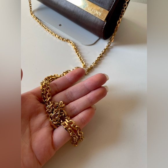 Vintage Fendi Mini Napa rose clutch Authentic - Picture 4 of 16